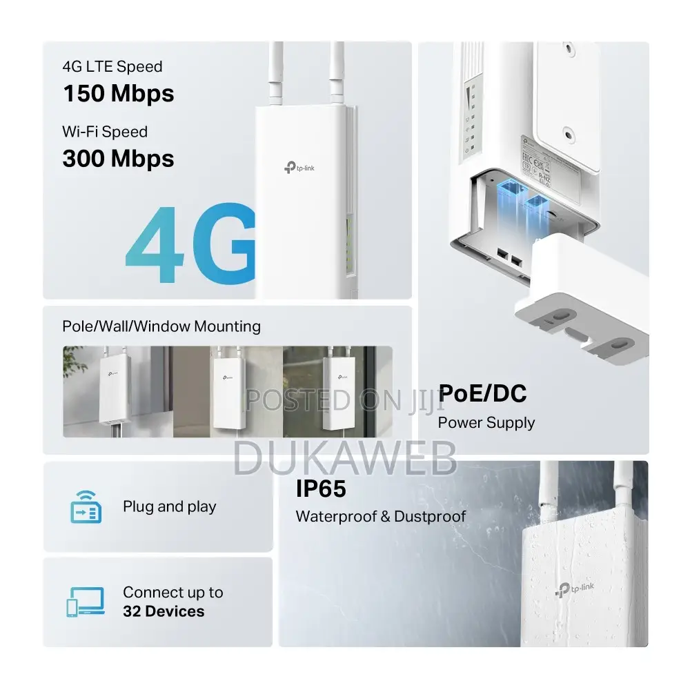 Tp-Link Tl-Mr100-Outdoor 4g Lte Router – Brand New