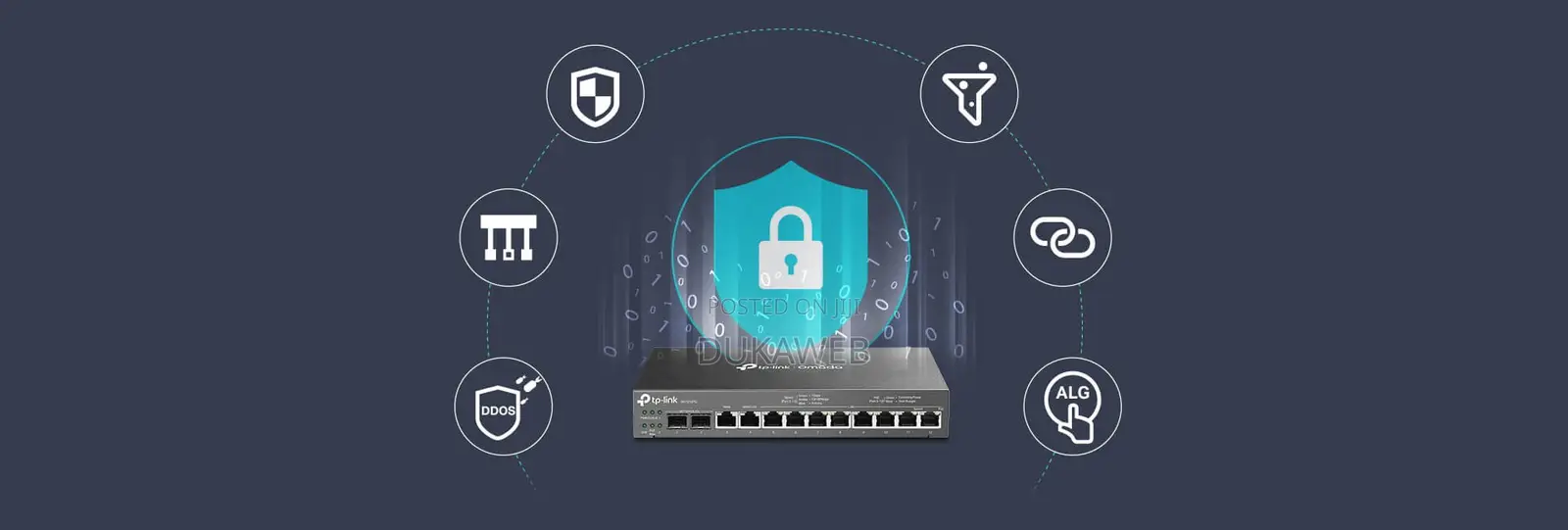 Tp-Link Er7212pc Omada Gigabit VPN Router – Brand New