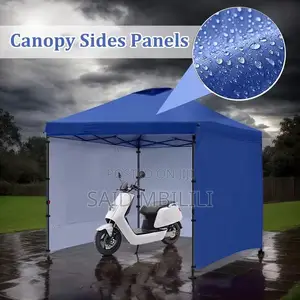 Large Fixed Outdoor Folding 10' X 10' Canopy Tent Gazebo With W