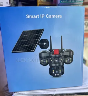 Solar-Powered Multi-Lens Pan-Tilt-Zoom (Ptz) Security Camera