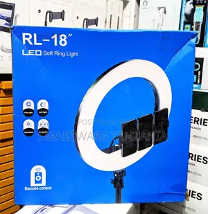 Rl-18 Led Ring Light Soft Lighting Photography Video Makeup Dimmer