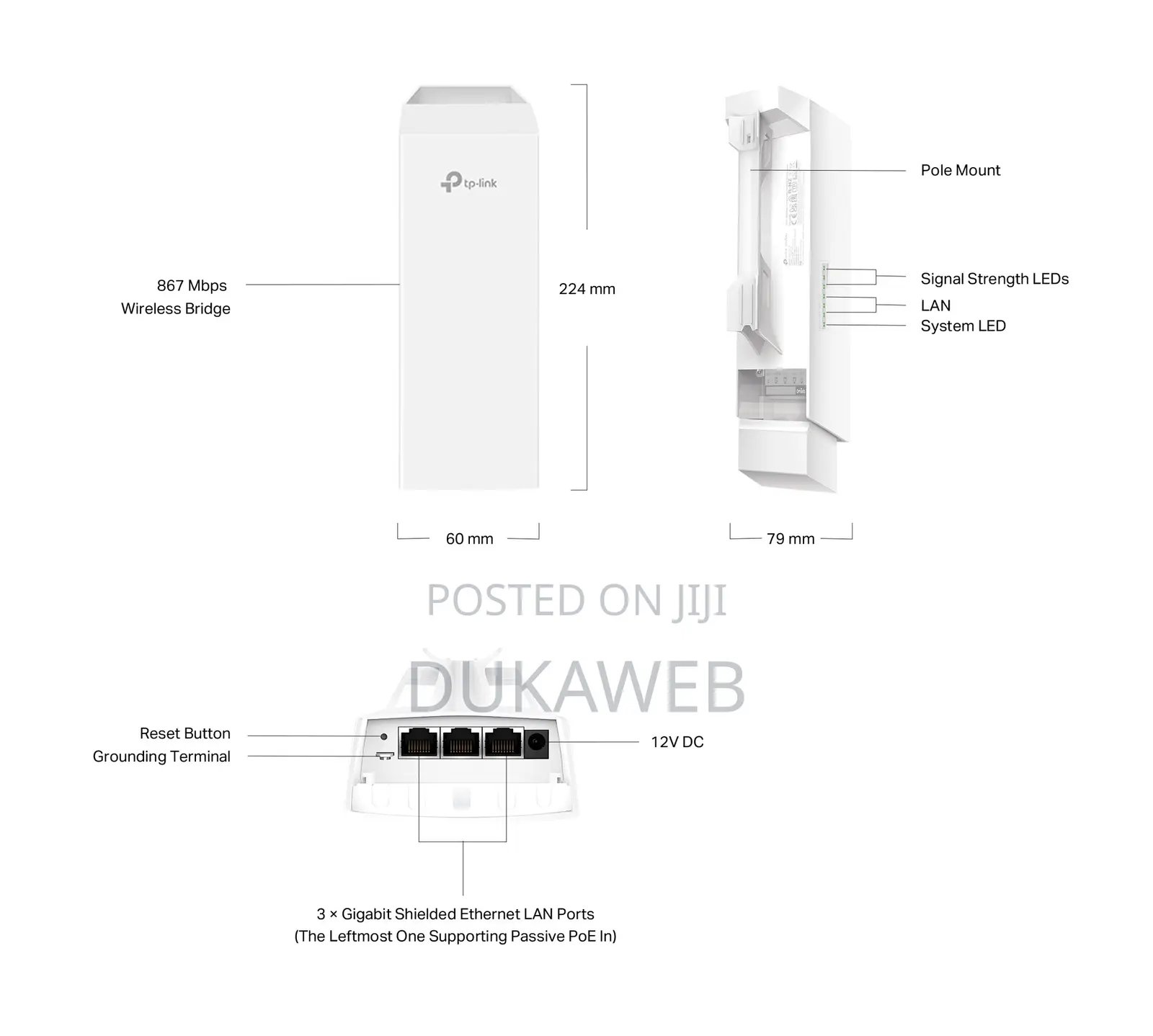 TP-Link Eap215-Bridge Kit 5ghz Long-Range Wireless Bridge – Brand New