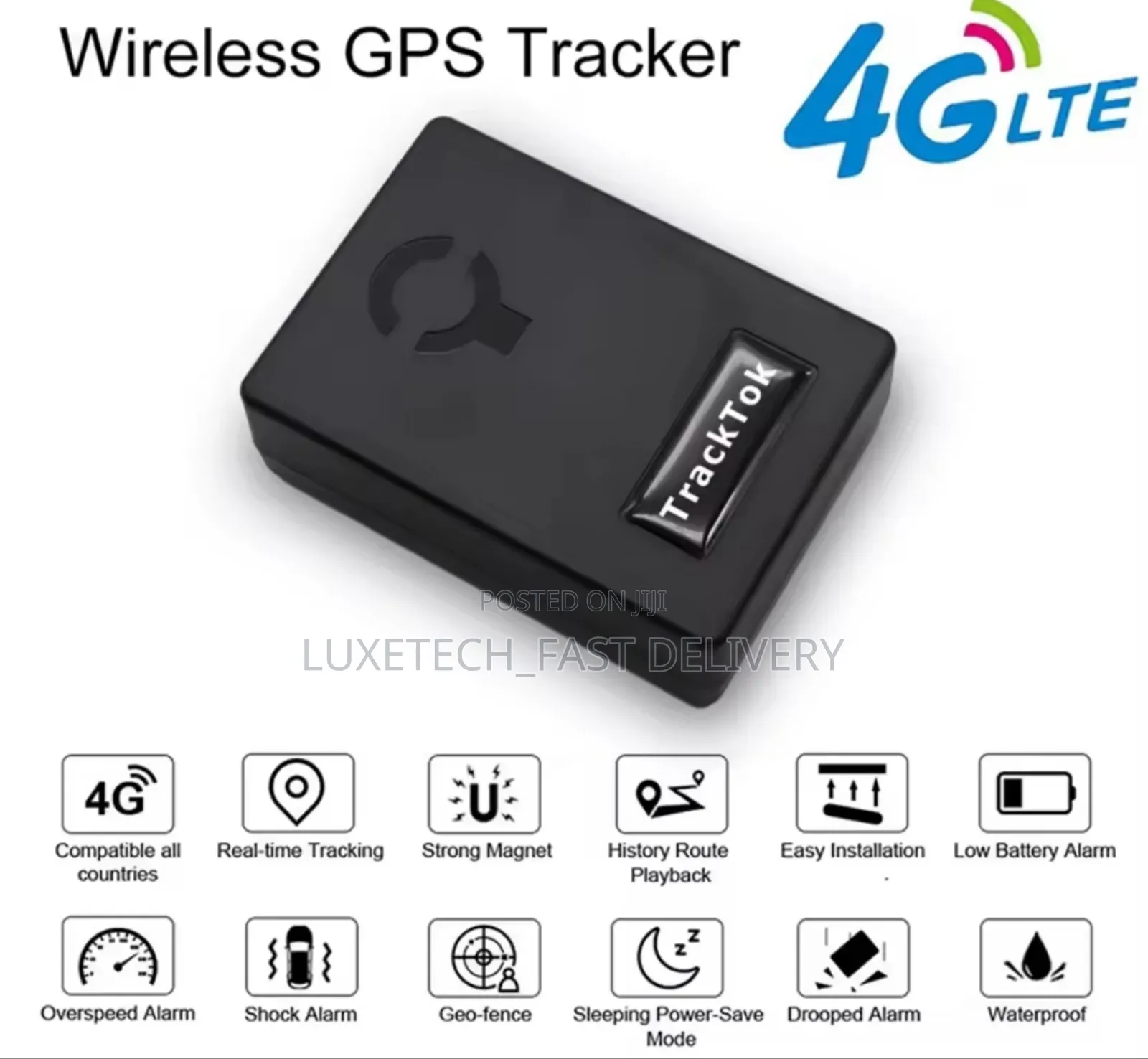 TrackTok CY02 Wireless Magnetic GPS Tracker With Anti-Removal Alarm