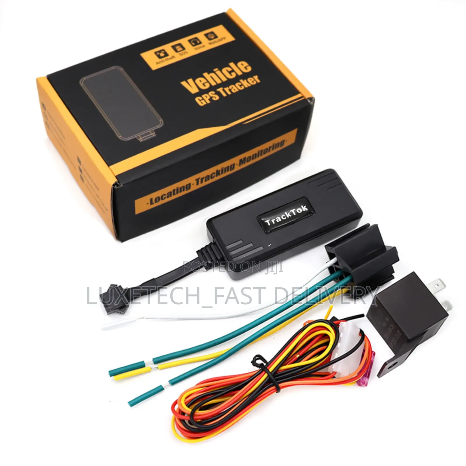 TrackTok GPS Tracker With Remote Engine Cut-Off, SOS Alarm, Anti-Theft