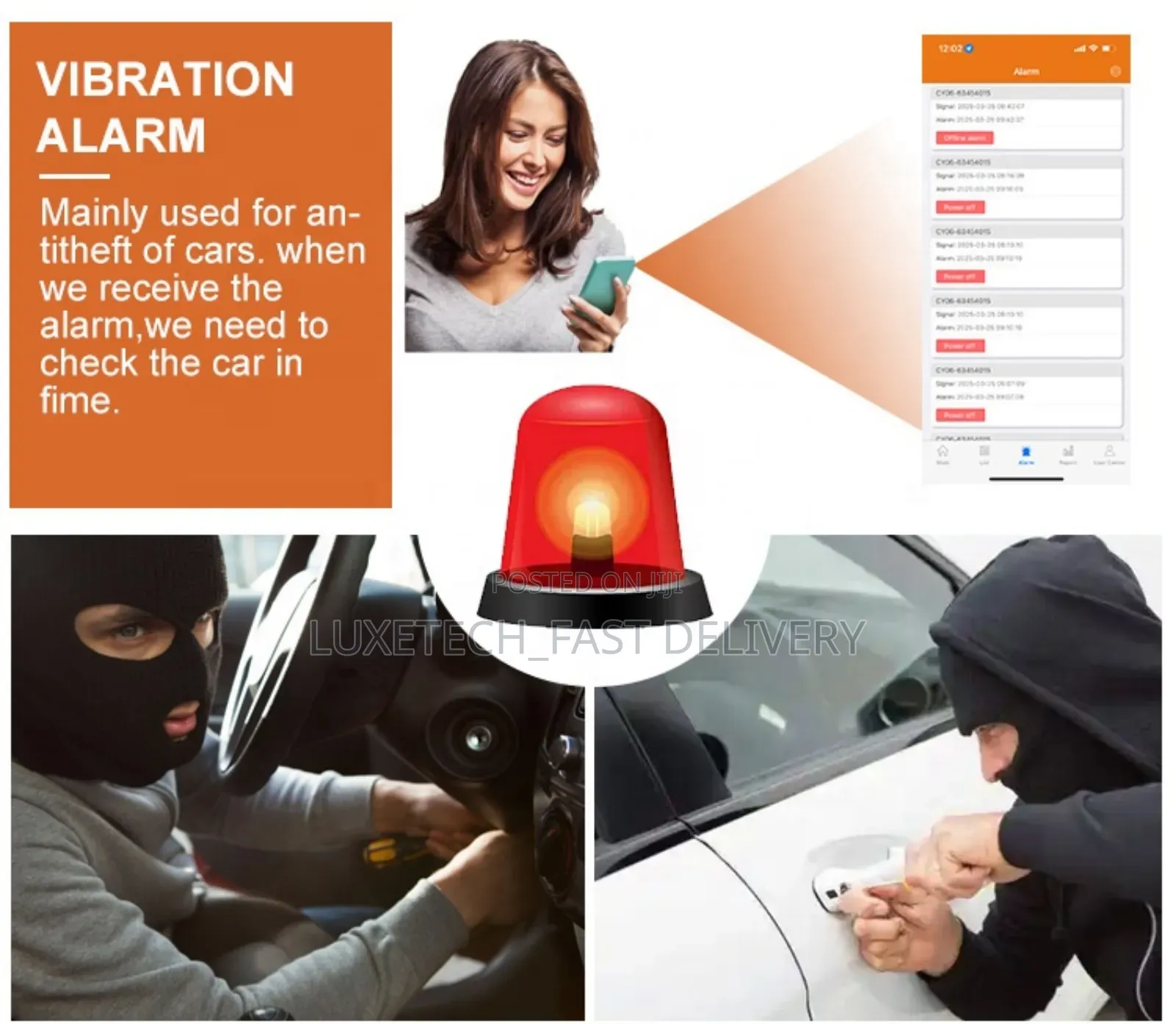 TrackTok GPS Tracker With Remote Engine Cut-Off, SOS Alarm, Anti-Theft
