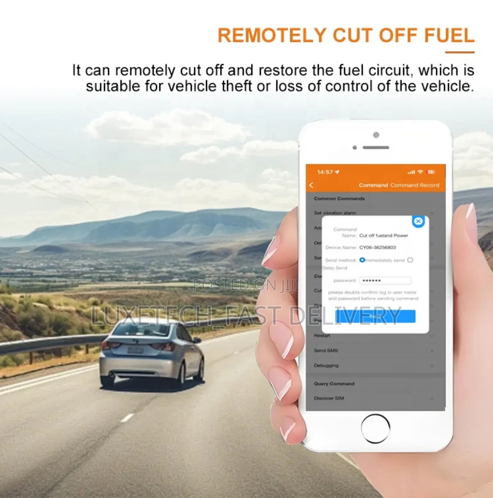 TrackTok GPS Tracker With Remote Engine Cut-Off, SOS Alarm, Anti-Theft