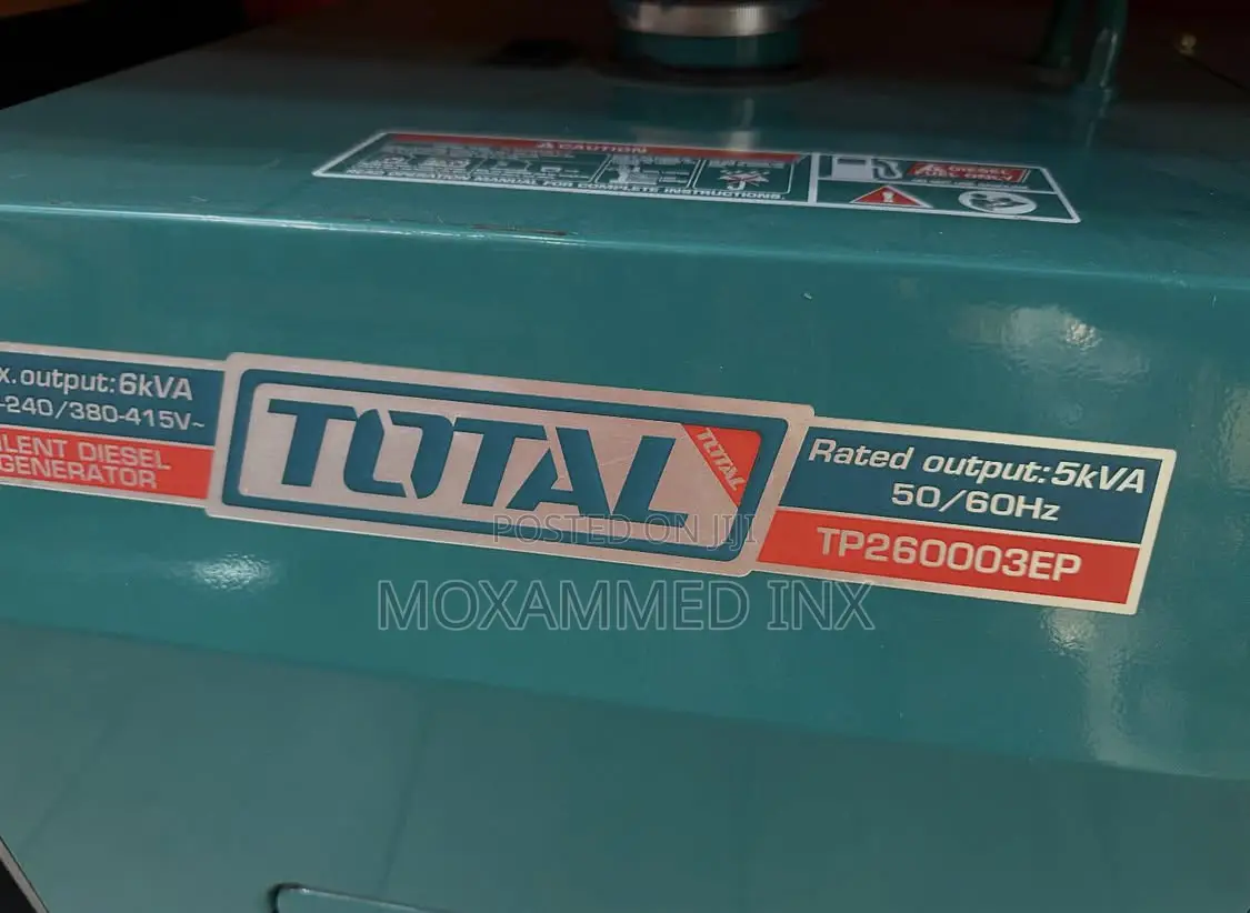 Total Silent Diesel Generator 5kva Tp260003ep