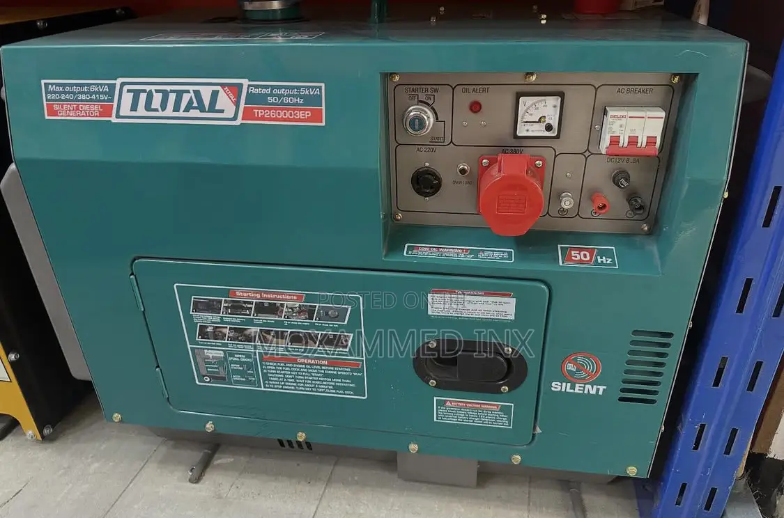 Total Silent Diesel Generator 5kva Tp260003ep