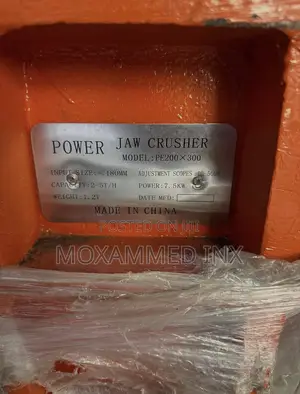 Power Jaw Crusher Model: Pe200 X300 7.5kw 2-5tonnes Per Hour