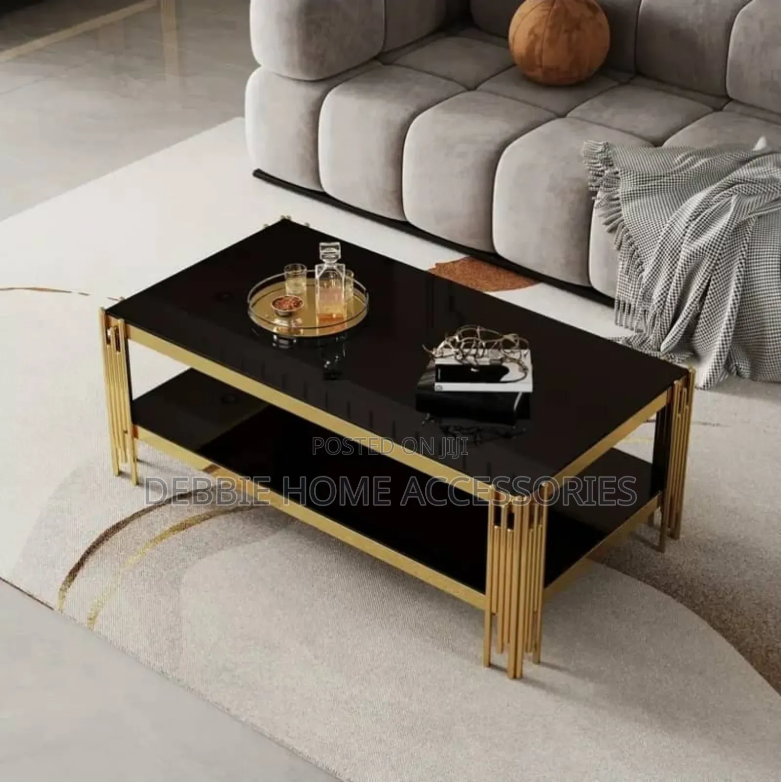 Two-Tier Rectangular Coffee Table (Centerpiece)