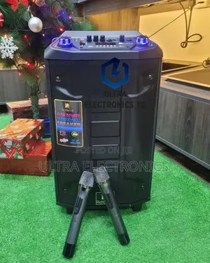 Richsound Trolley Rechargeable Speaker 12" With 2 Wireless Mic