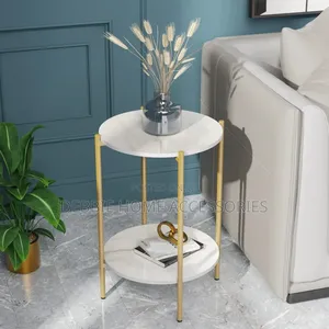 Modern Two-tier Round Side Table