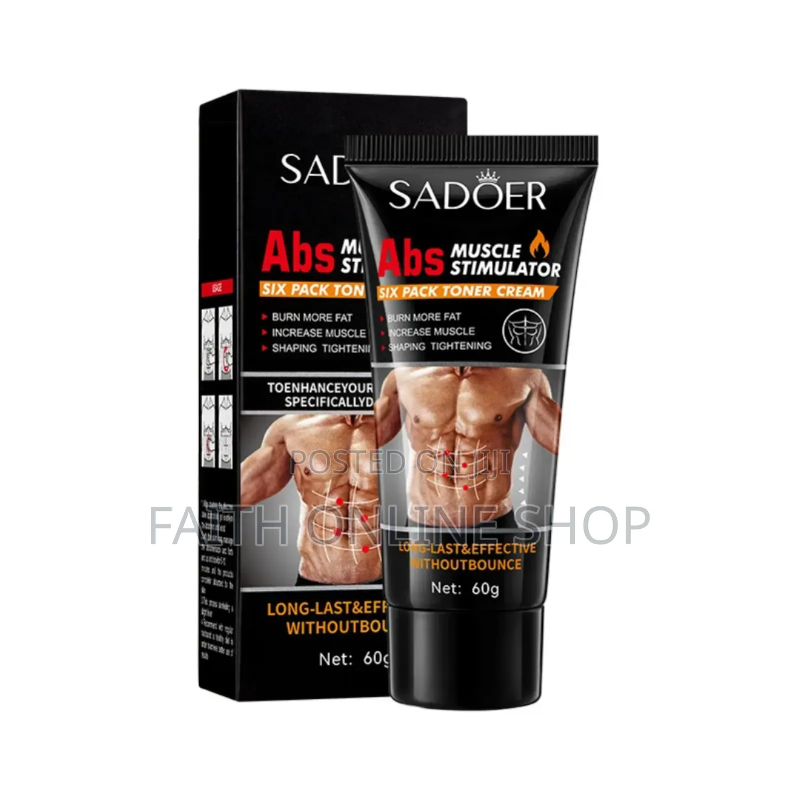Sadoer Abs Muscle Stimulator – Six Pack Toner Cream 60g