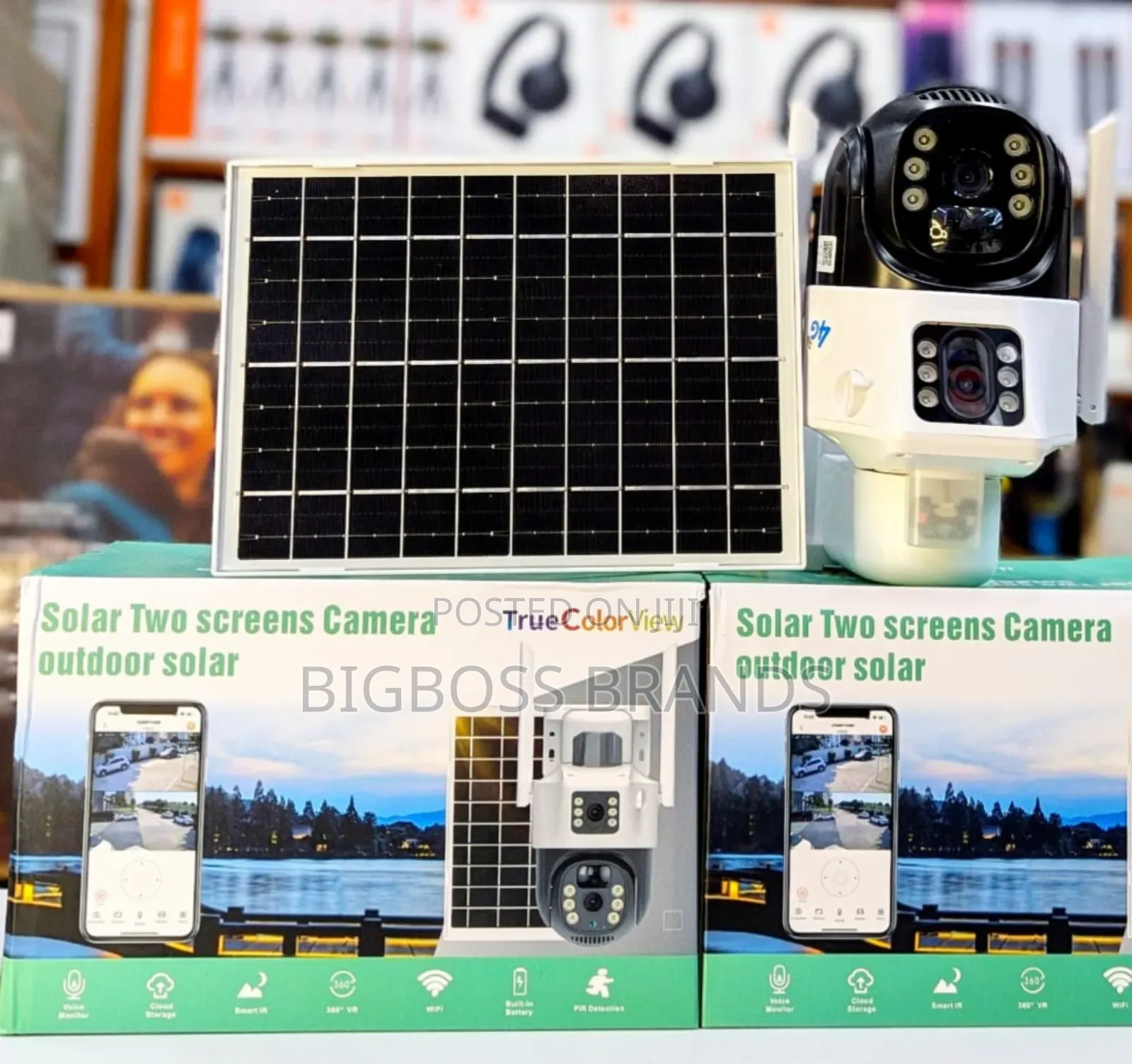 Wifi [Solar] CCTV Camera Double Camera Single Lens