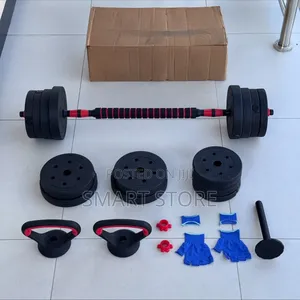 30kg Adjustable Dumbbell Set With Kettlebell Push-Up Stand