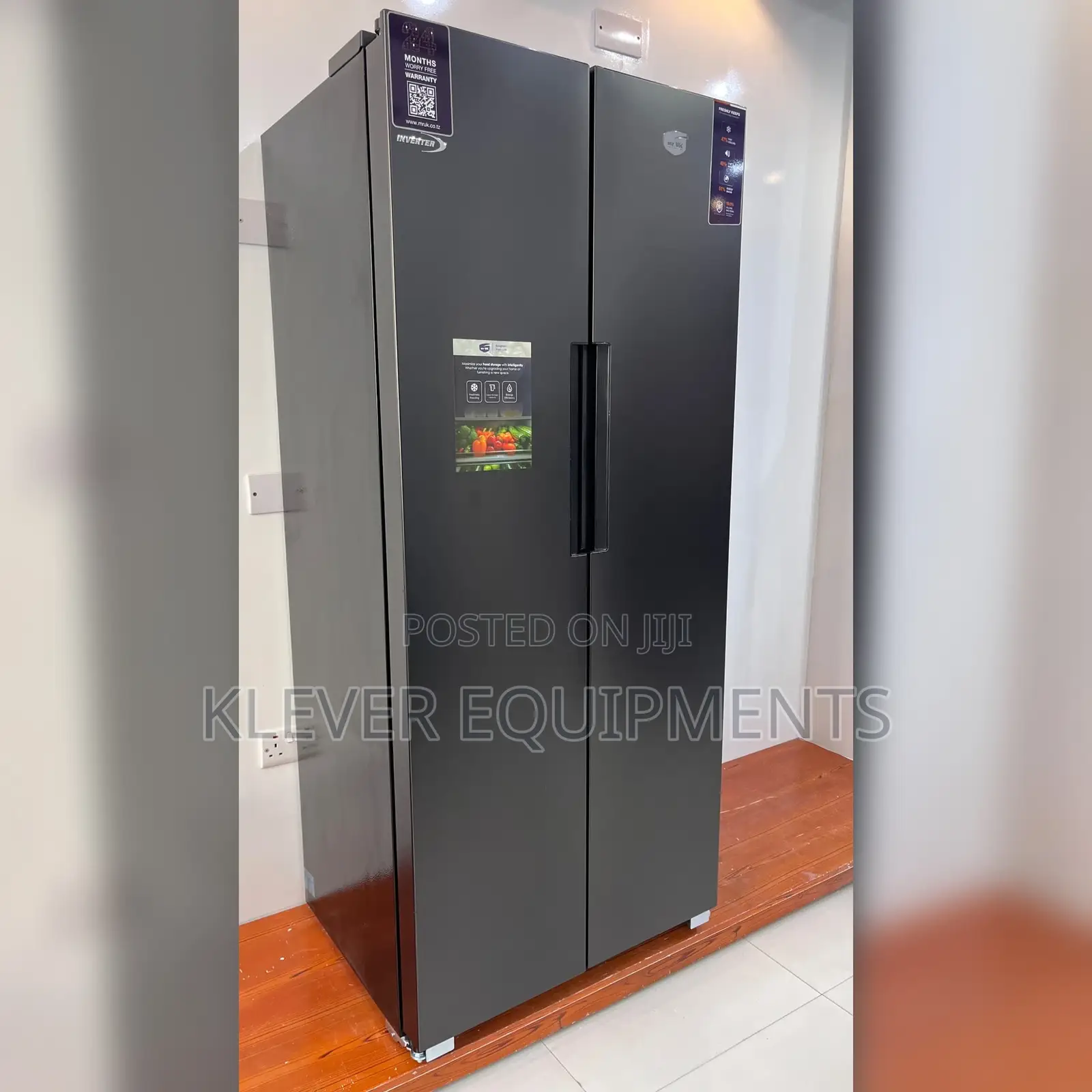 Mr Uk Side by Side Refrigerator 390litres Model: Uk F195-90-3di