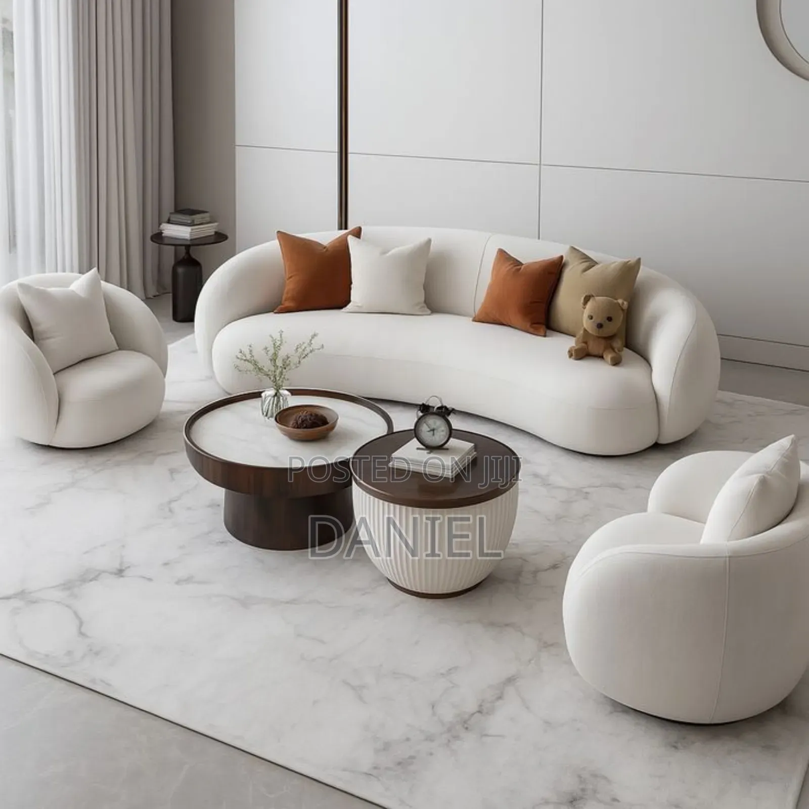 Living Room Set Sofa Ya 4:1:1 Pamoja Na Coffee Table