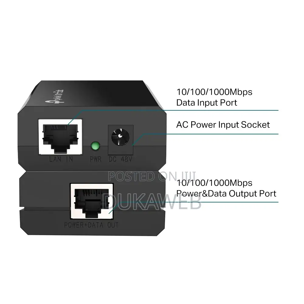 Tp-Link Omada Poe150s Gigabit Poe Injector Adapter – Brand New