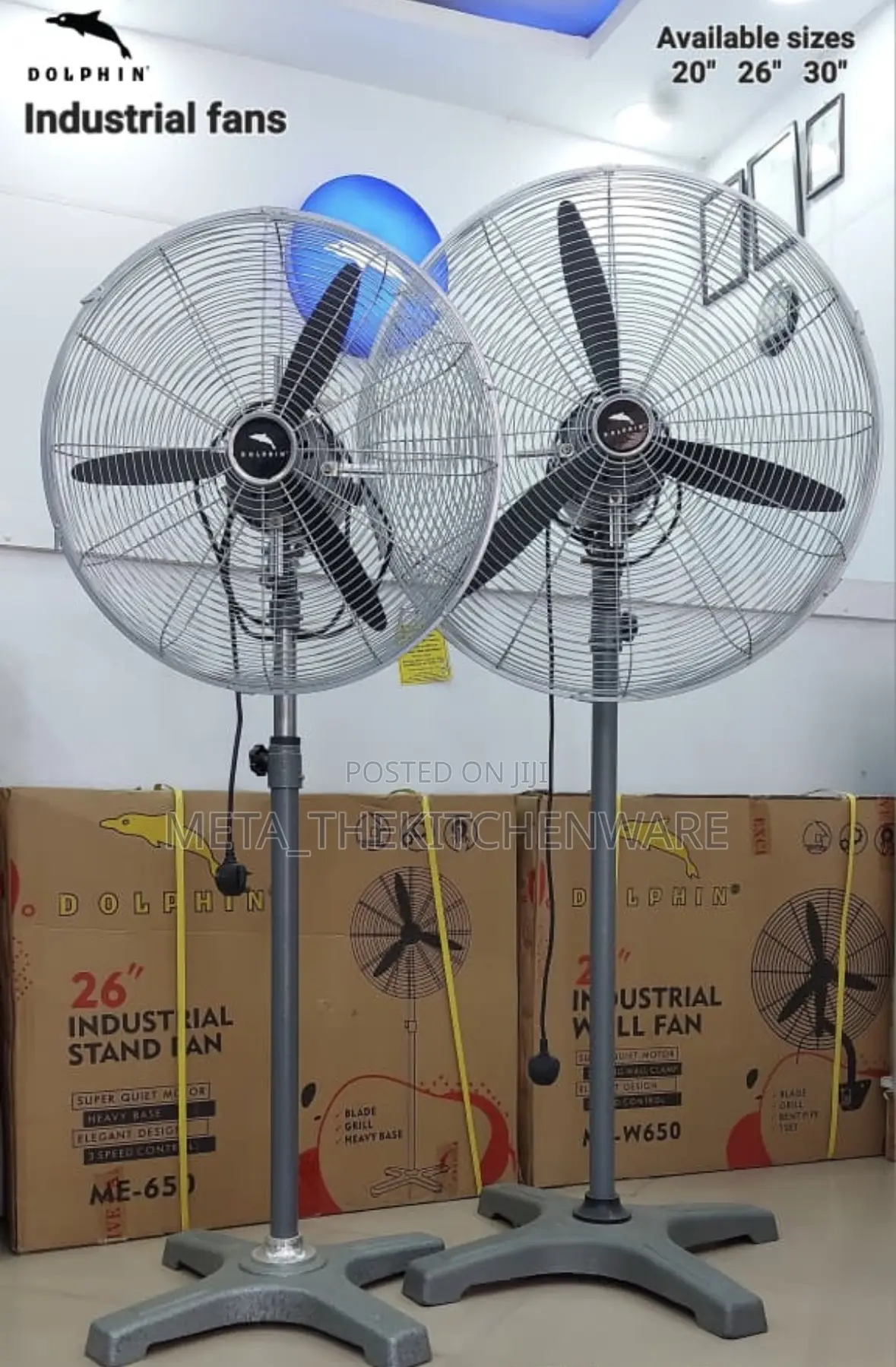 Dolphin Heavy Duty Industrial Stand Fan 30inch