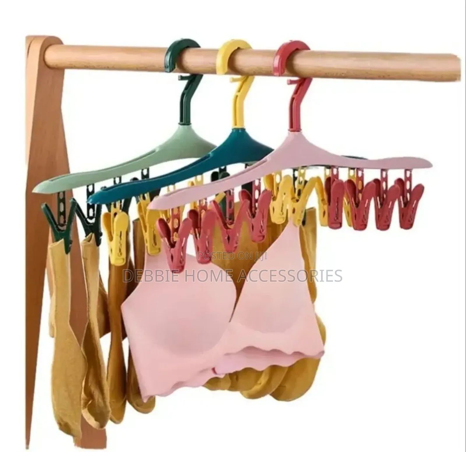 Set of Multi-Clip Plastic Drying Hanger -1pc