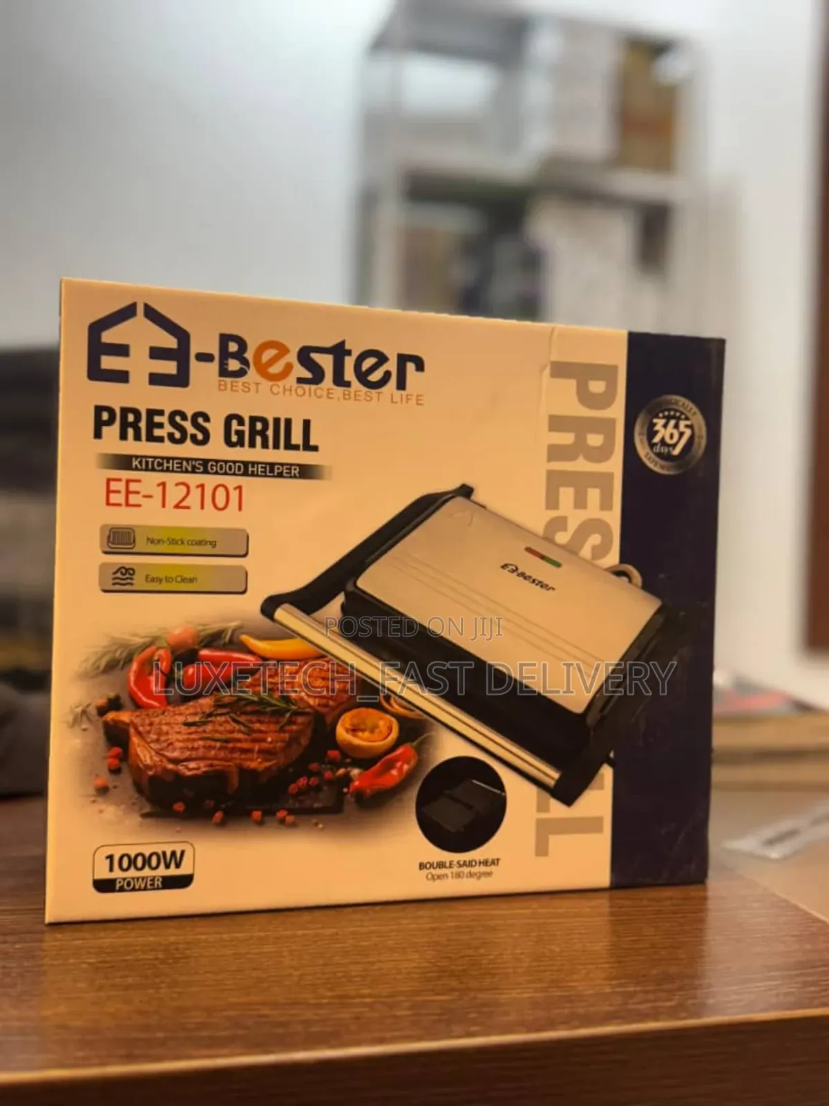 E3-Bester Press Grill for Sandwiches, Panini, and Grilling Meat, Fish