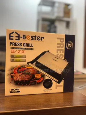 E3-Bester Press Grill for Sandwiches, Panini, and Grilling Meat, Fish