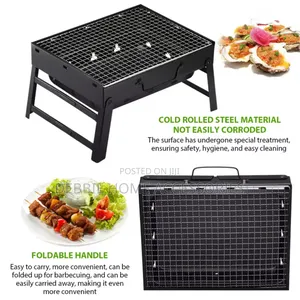 Portable Foldable Steel BBQ Grills (Charcoal Use)