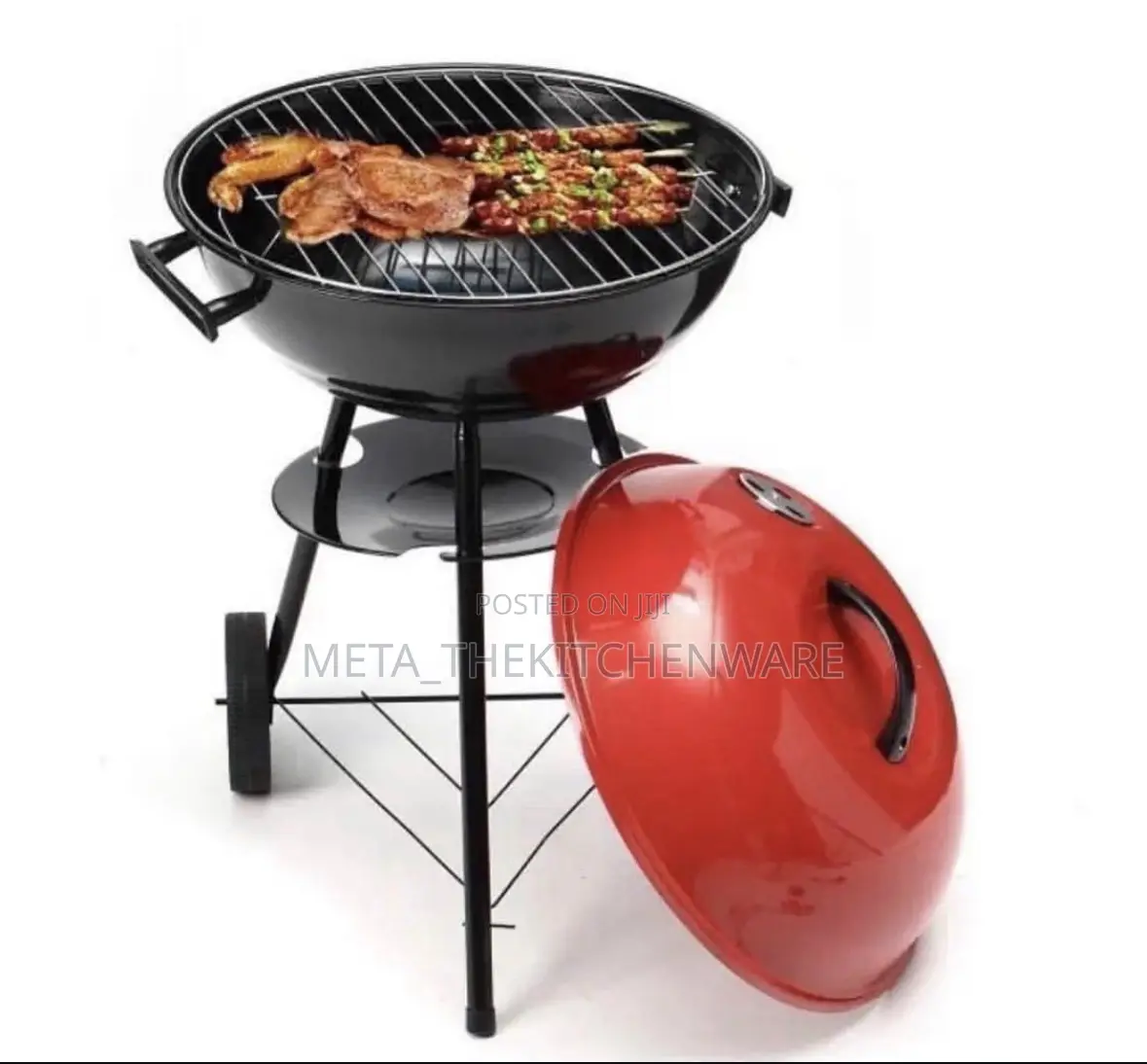 Portable Charcoal Barbecue Grill With Wheels