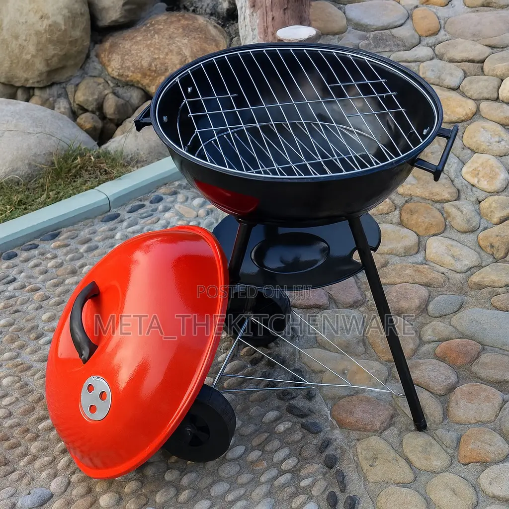 Portable Charcoal Barbecue Grill With Wheels