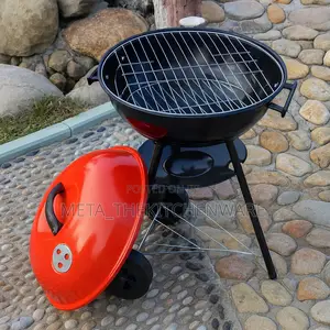 Portable Charcoal Barbecue Grill With Wheels