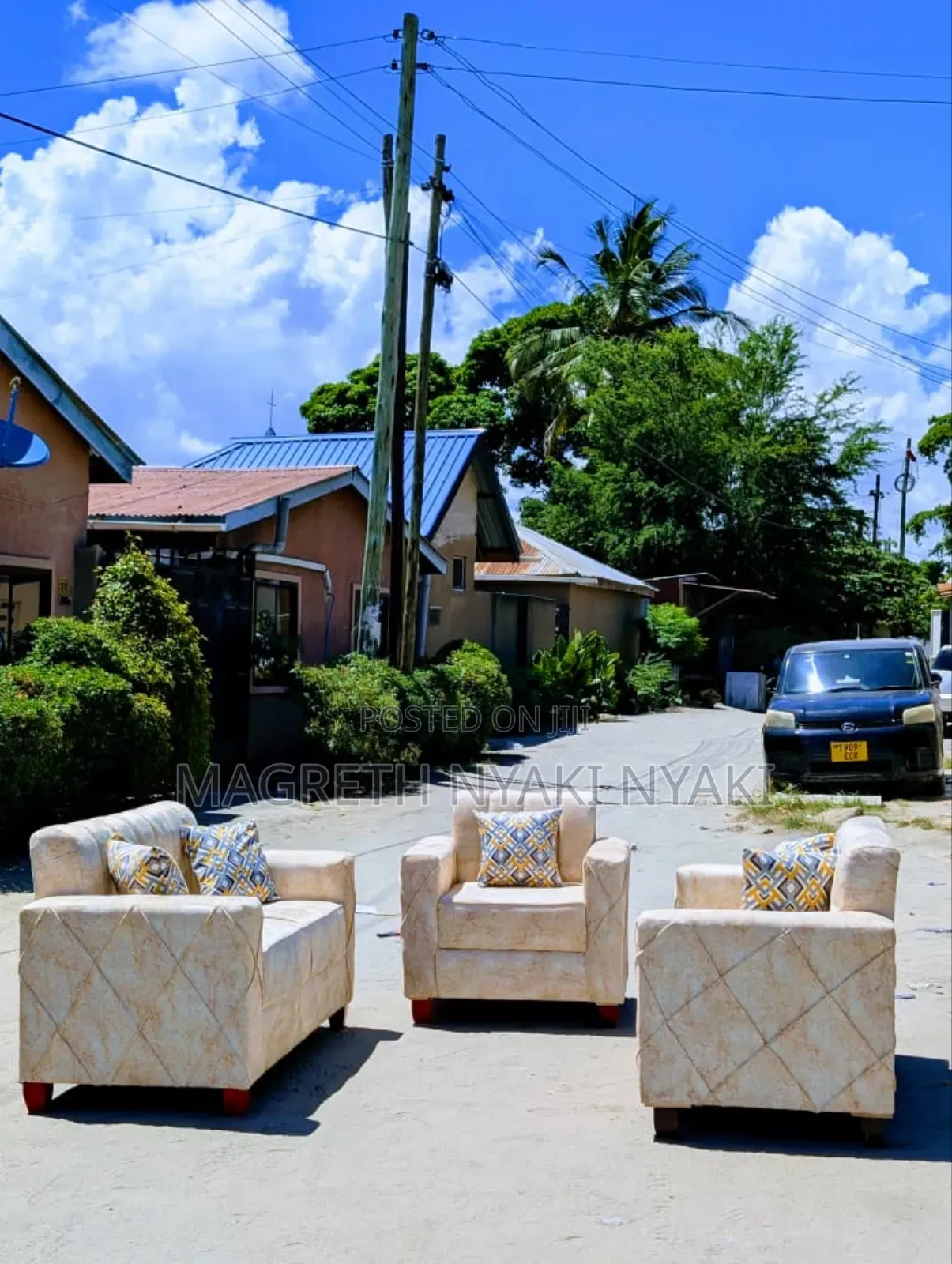 Nauza Sofa Sety 2:2:1 Imenyooka Mno. Mpya Kabisa