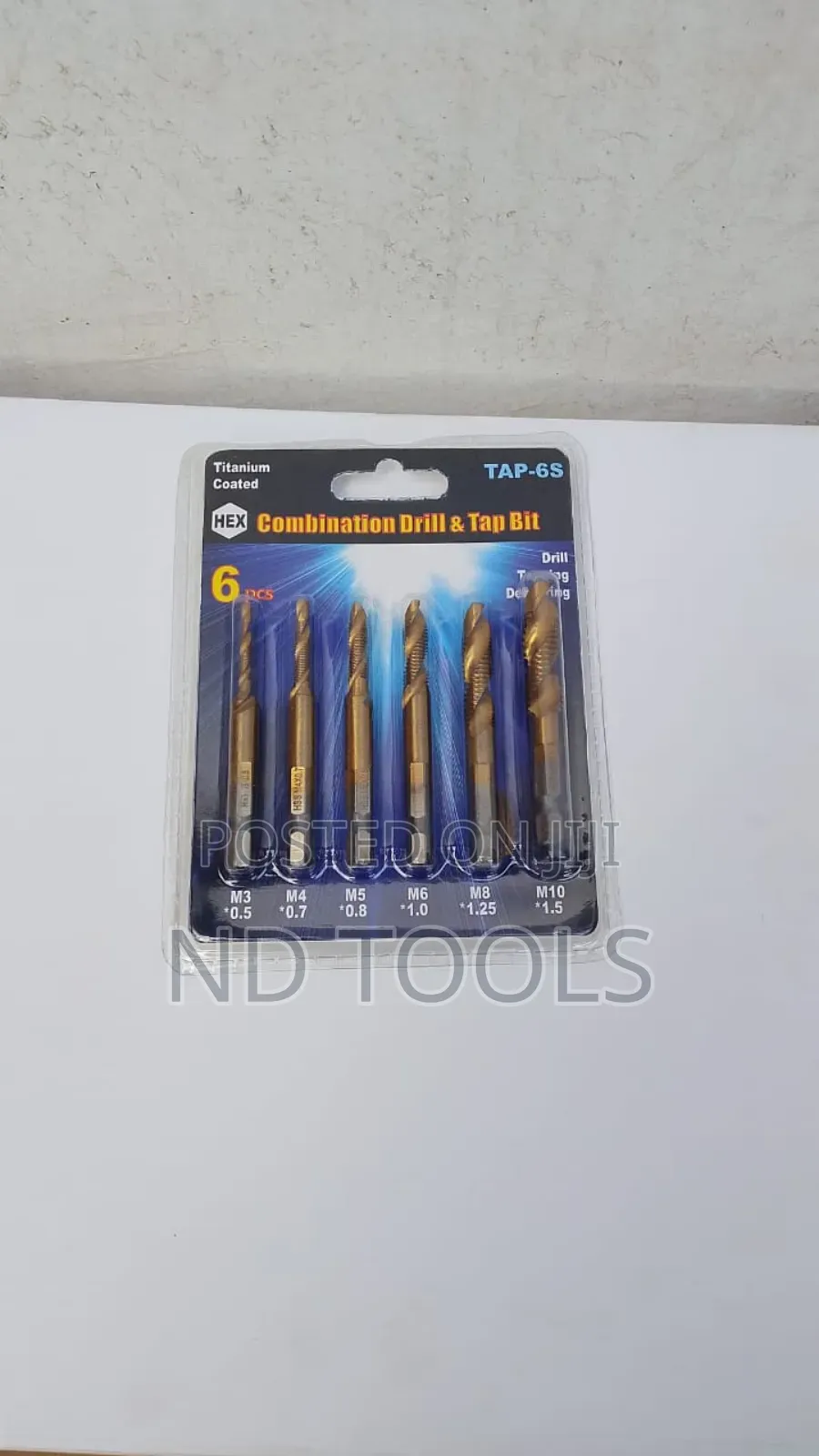 Combination Drill Bit Set 6pcs Titanium