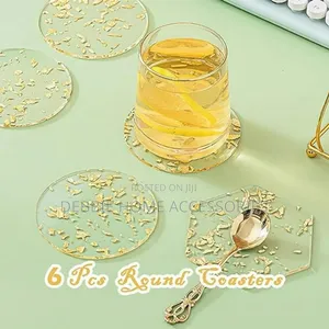6pcs Round Acrylic Coasters