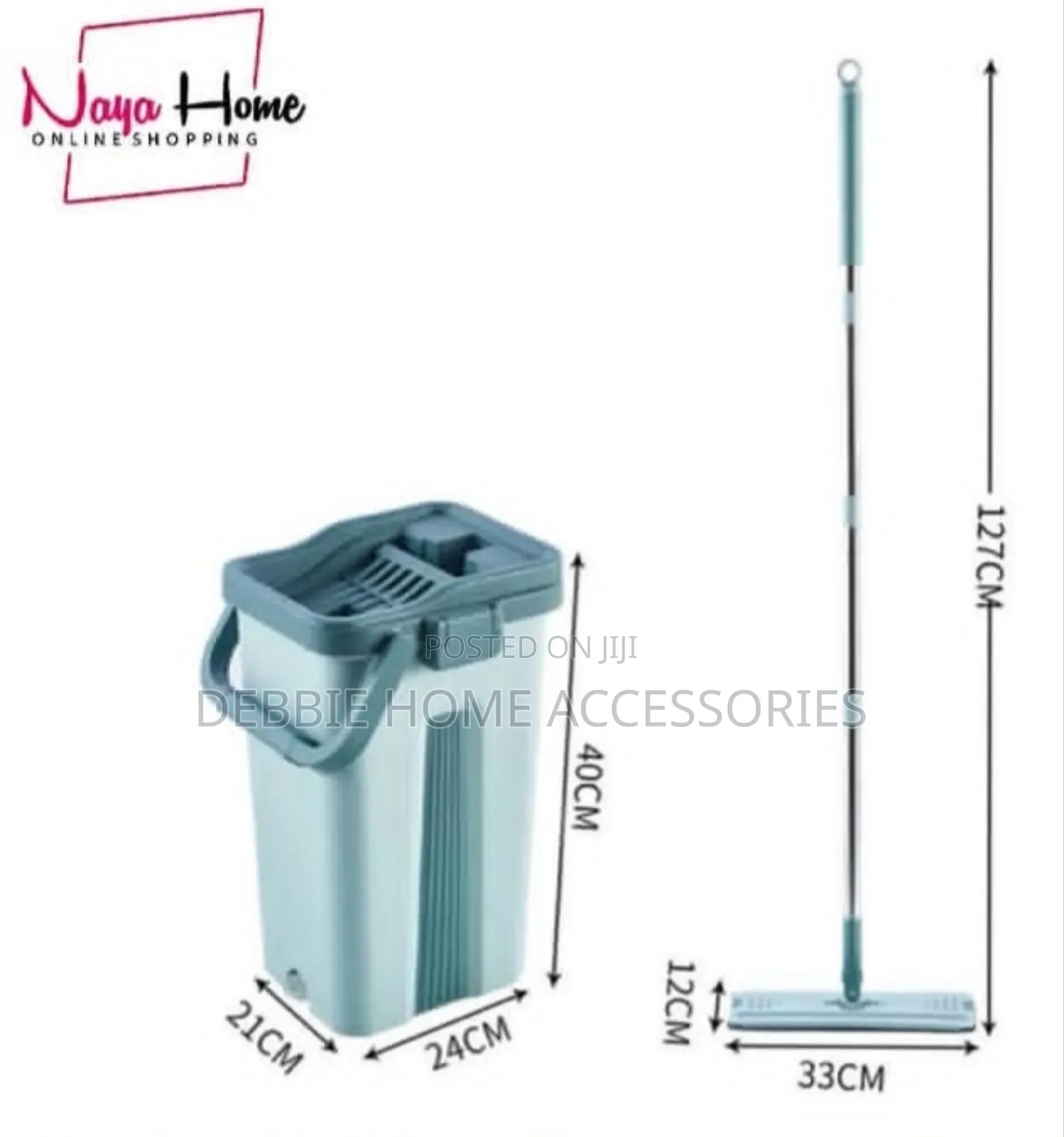 Mini-Flat Squeeze Mop With Bucket