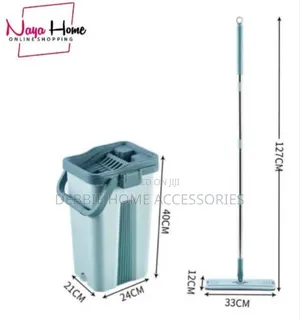 Mini-Flat Squeeze Mop With Bucket