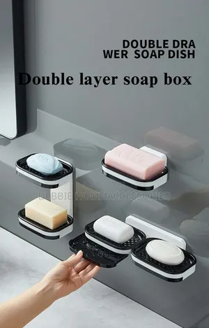 Wall-Mounted Soap Holder With Drainage Feature