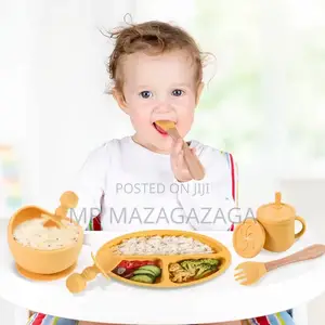 Silicone Baby Feeding Set – 8 PCS