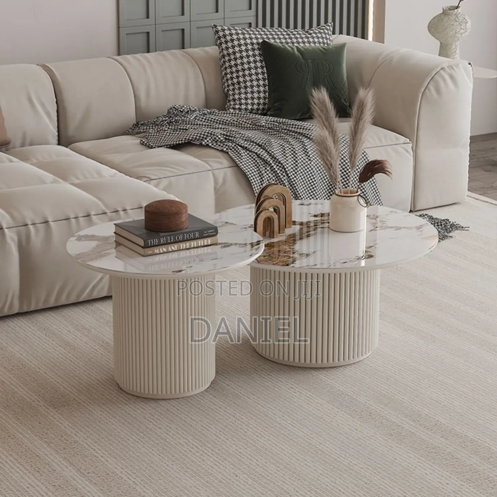 Coffee Table 2 in One White Color