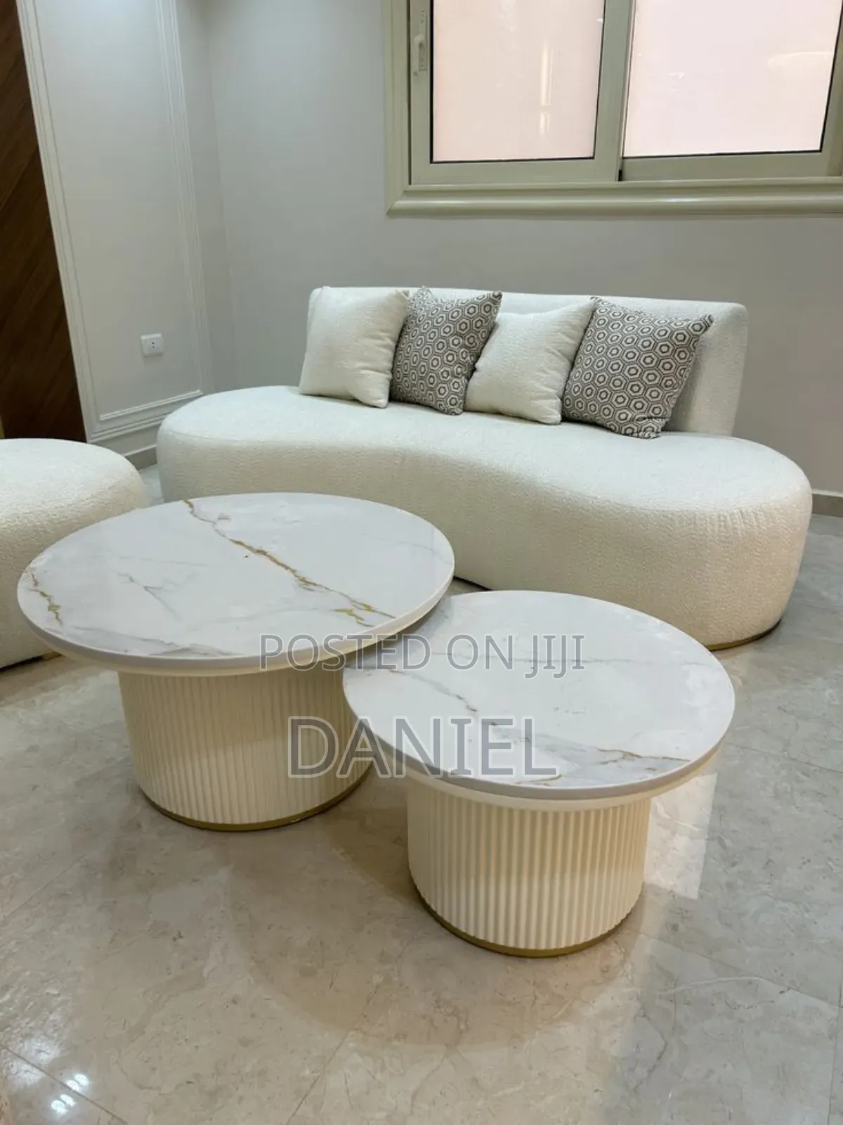Coffee Table 2 in One White Color