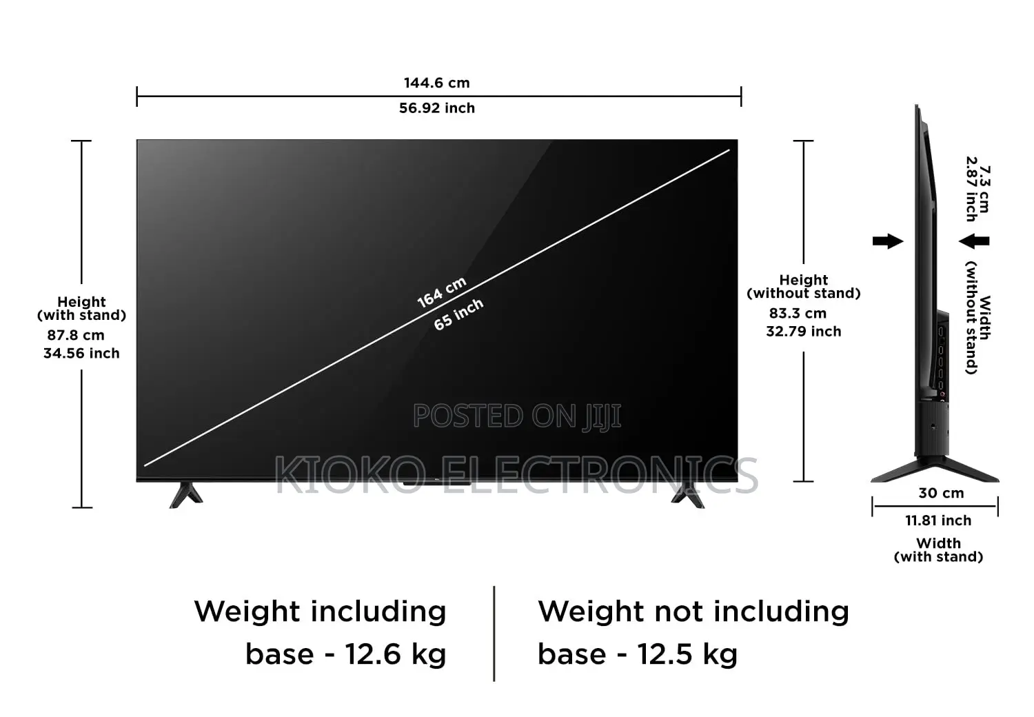 65” Tcl Google Tv O/S