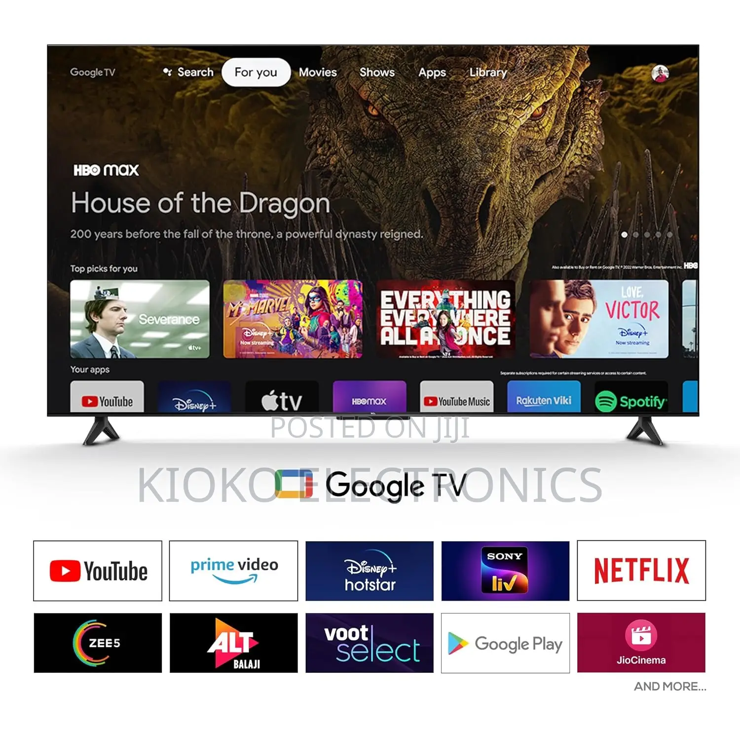 65” Tcl Google Tv O/S