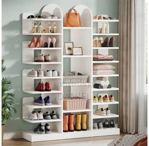 Shoeracks Ya Viatu Na Mikoba Multipurpose White Color