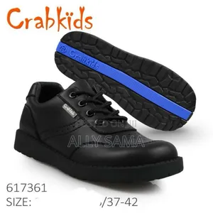 School Shoes Crabkids Full Black for Boys