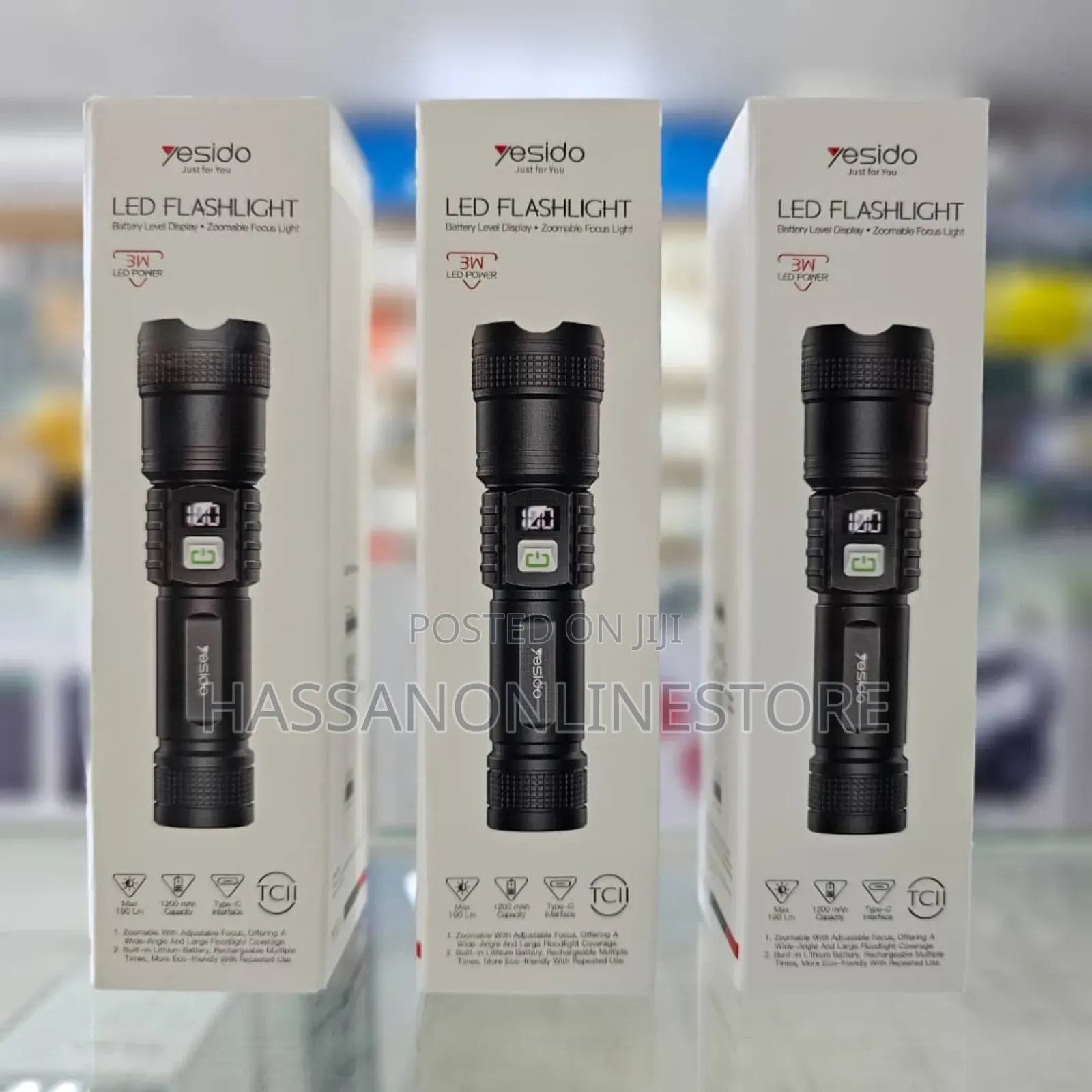 Yesido Tc11 Rechargeable Flash Light