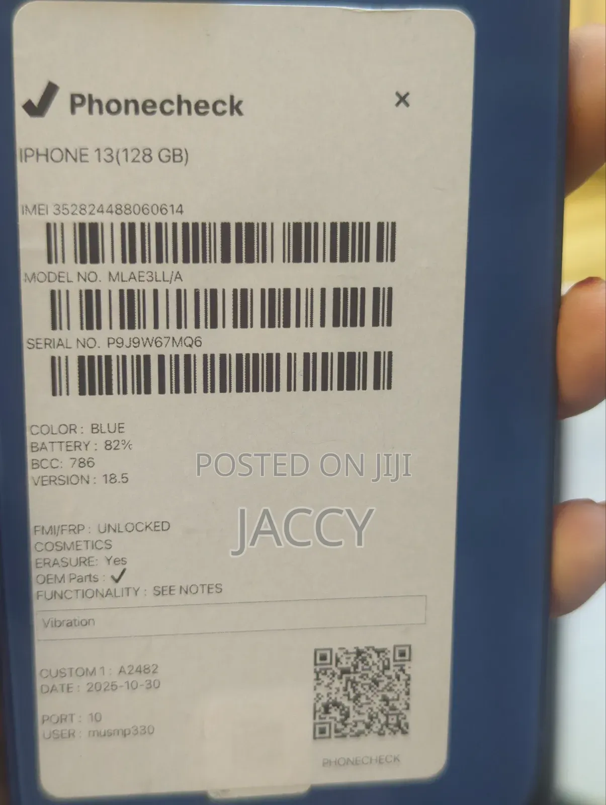 New Apple iPhone 13 128 GB Blue