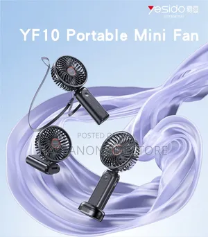 Yesido Yf10 Handheld Mini Fan (With Power Bank Function)