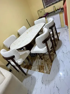 Dining Table Ya Kisasa Viti Sita