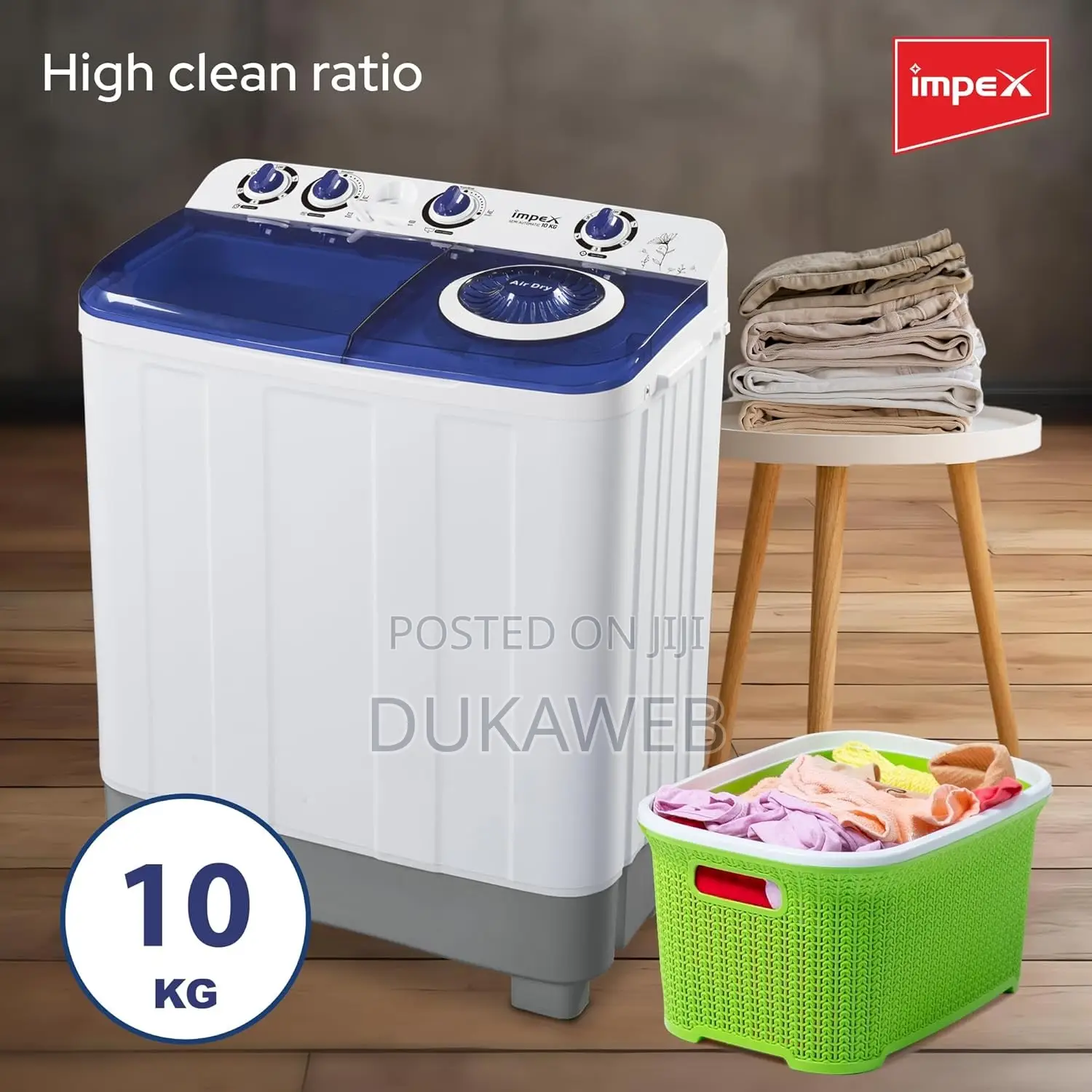 Impex Wm 4202 10kg Semi-Automatic Washing Machine – Brand New