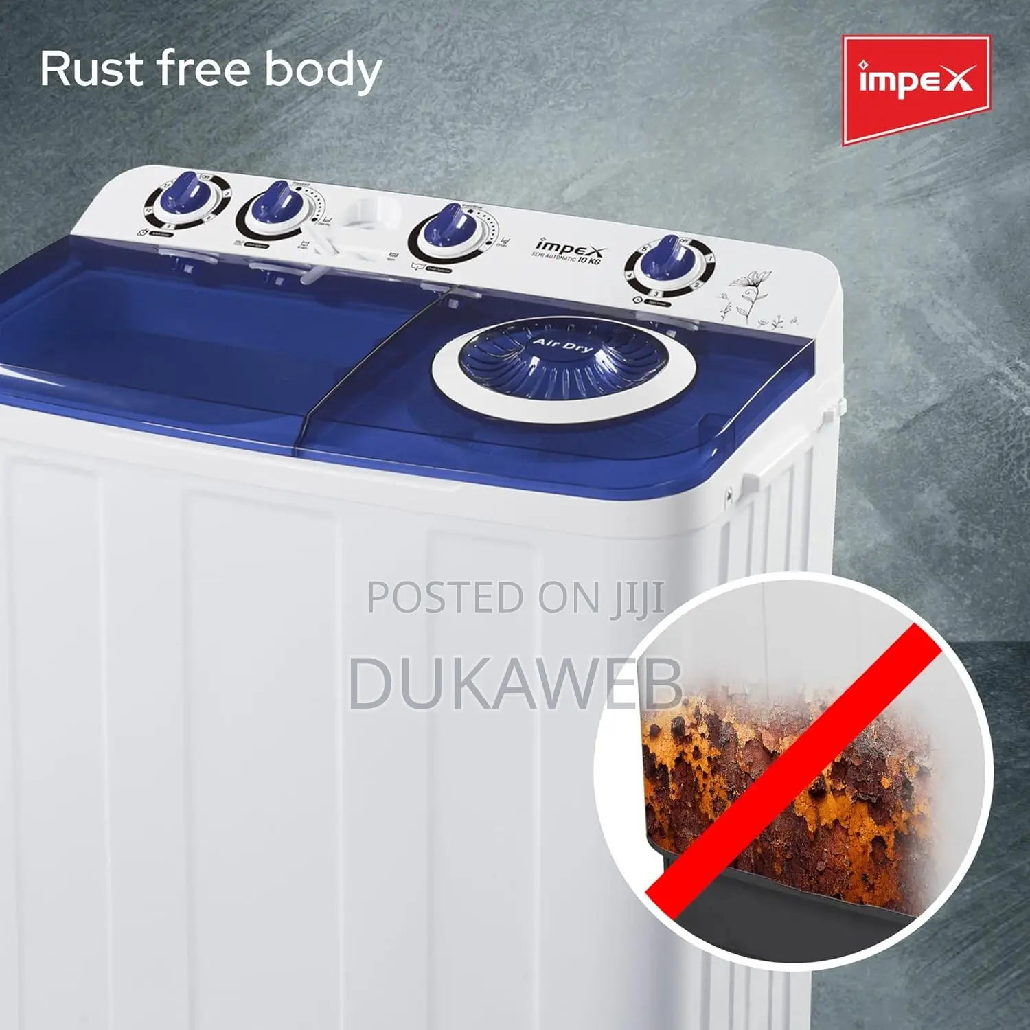 Impex Wm 4202 10kg Semi-Automatic Washing Machine – Brand New