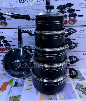 Nonstick Germany Fullset 6pcs Unapikia Hadi Majiko Ya Induction